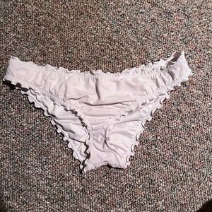white bikini bottoms